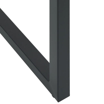 Sgabelli da Bar 4pz Neri 38x38x80 cm Acciaio Verniciato Polvere - homemem39