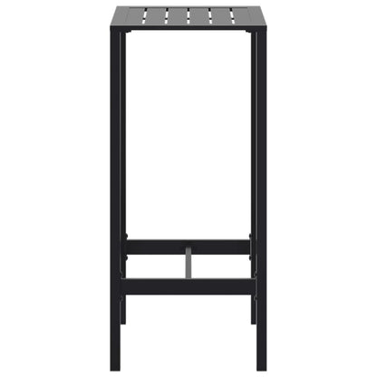 Tavolo da Bar Nero 50x50x110 cm in Acciaio Verniciato a Polvere | homemem39