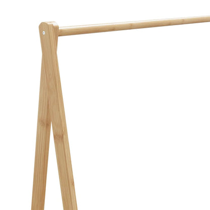 Appendiabiti con Ripiani e Ruote 106x34x106,5 cm in Bambù | homemem39