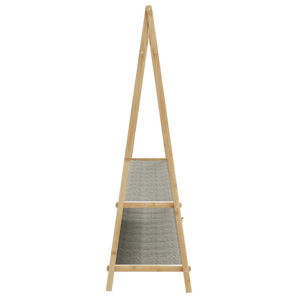 Appendiabiti con Ripiani 132x45,5x150,5 cm in Bambù