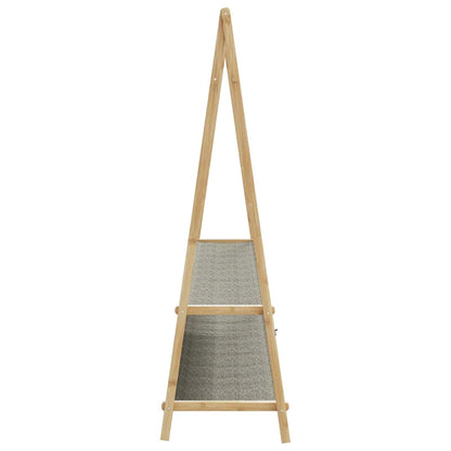 Appendiabiti con Ripiani 132x45,5x150,5 cm in Bambù