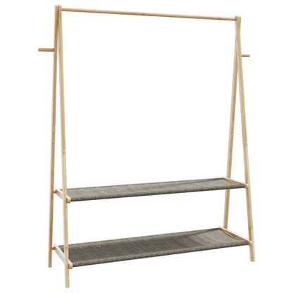 Appendiabiti con Ripiani 132x45,5x150,5 cm in Bambù