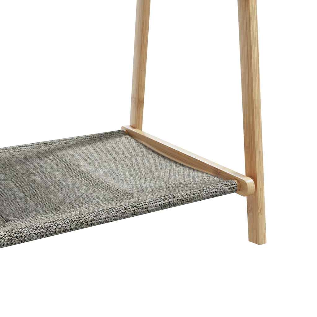 Appendiabiti con Ripiani 132x45,5x150,5 cm in Bambù