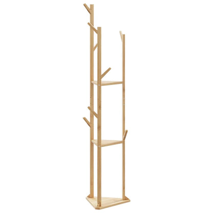 Appendiabiti con Ganci e Ripiani 39x33x166 cm in Bambù | homemem39