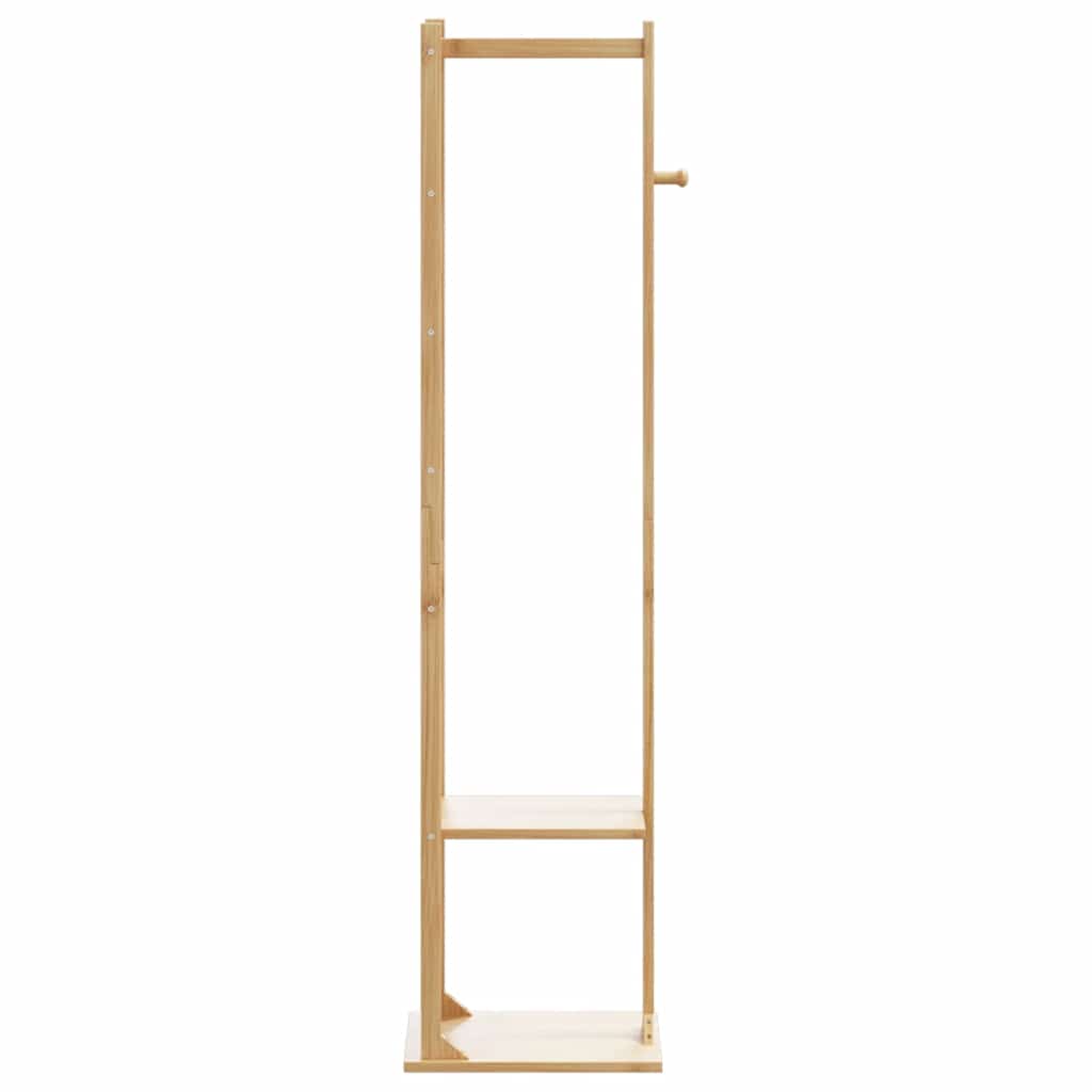 Appendiabiti con Ganci e Ripiani 38,5x30x156 cm in Bambù | homemem39