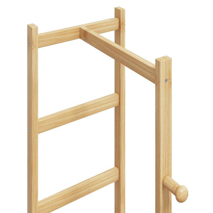 Appendiabiti con Ganci e Ripiani 38,5x30x156 cm in Bambù | homemem39