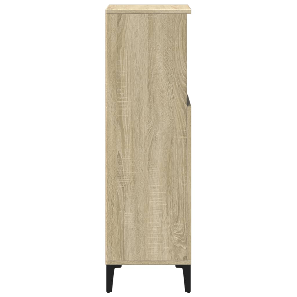 Armadietto da Bagno Rovere Sonoma 30x30x100cm Legno Multistrato | homemem39