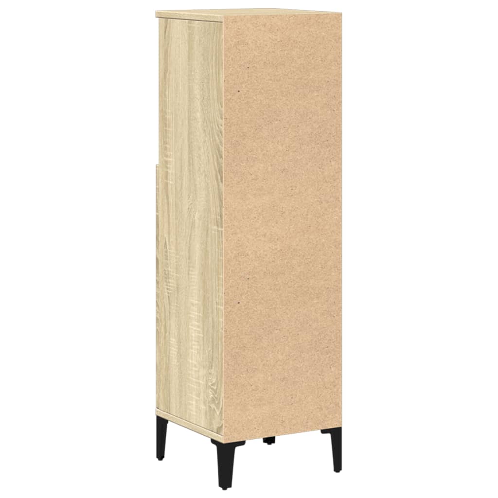 Armadietto da Bagno Rovere Sonoma 30x30x100cm Legno Multistrato | homemem39