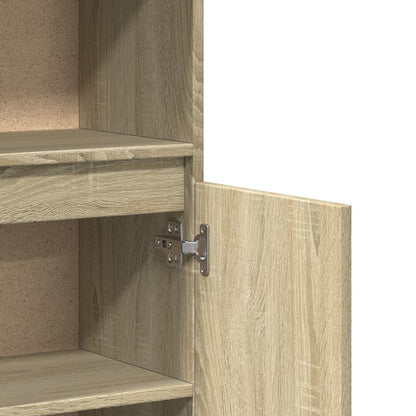 Armadietto da Bagno Rovere Sonoma 30x30x100cm Legno Multistrato | homemem39