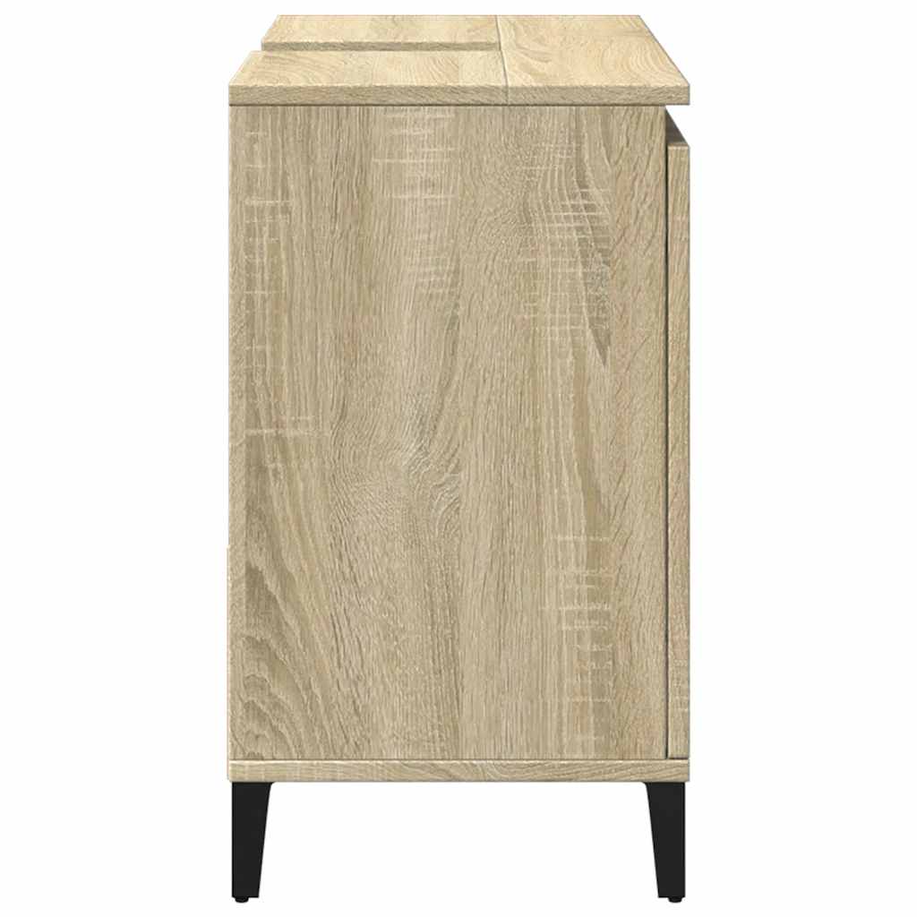 Armadietto da Bagno Rovere Sonoma 65x33x60 cm Legno Multistrato | homemem39
