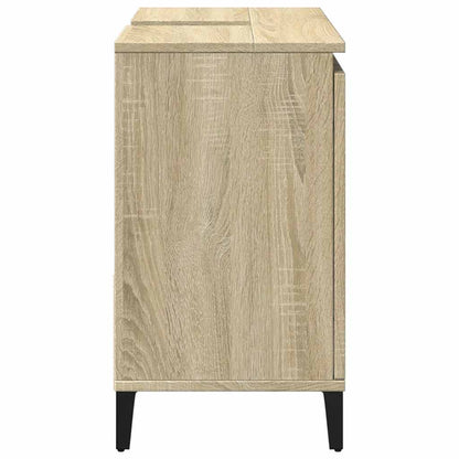 Armadietto da Bagno Rovere Sonoma 65x33x60 cm Legno Multistrato | homemem39