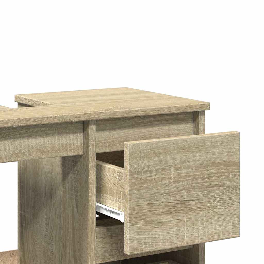 Armadietto da Bagno Rovere Sonoma 65x33x60 cm Legno Multistrato | homemem39