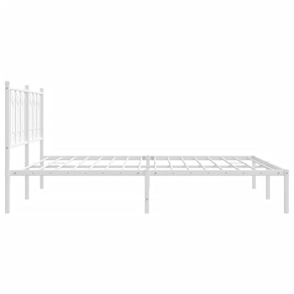 Giroletto con Testiera Metallo Bianco 180x200 cm | homemem39