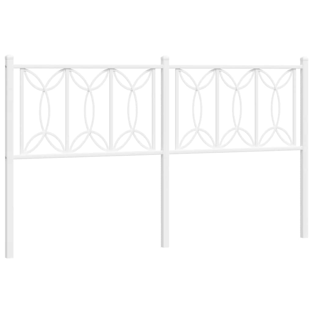 Testiera di Ricambio in Metallo Bianco 160 cm | homemem39