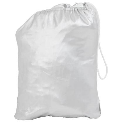 Mezza Copertura Auto con Ganci Argento XL