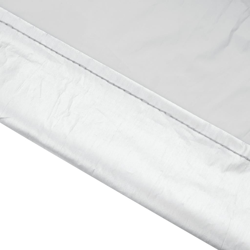 Mezza Copertura Auto con Ganci Argento XL