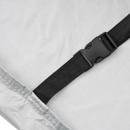 Mezza Copertura Auto con Ganci Argento XL PEVA | homemem39