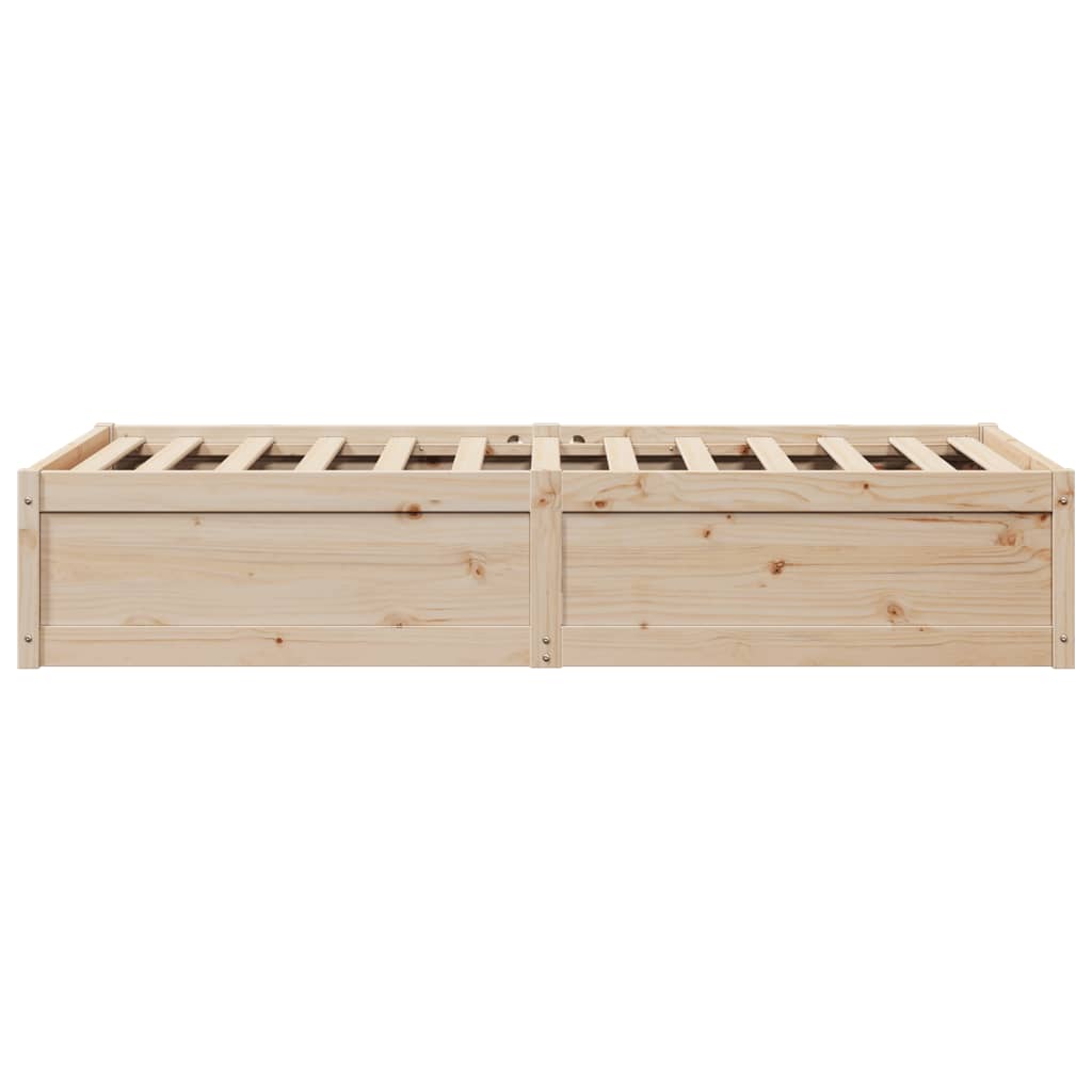 Giroletto senza Materasso 100x200 cm in Legno Massello di Pino - homemem39