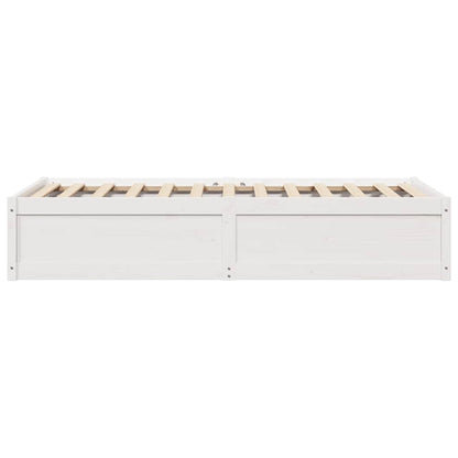 Letto senza Materasso Bianco 90x200 cm Legno Massello di Pino | homemem39