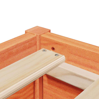 Letto senza Materasso Marrone Cera 90x200 cm Legno di Pino | homemem39