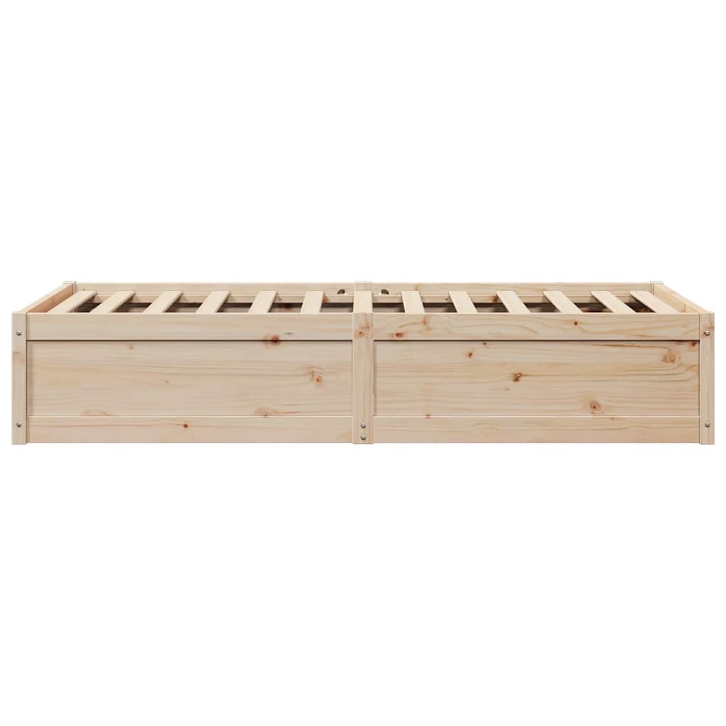 Letto senza Materasso 75x190 cm in Legno Massello Pino | homemem39