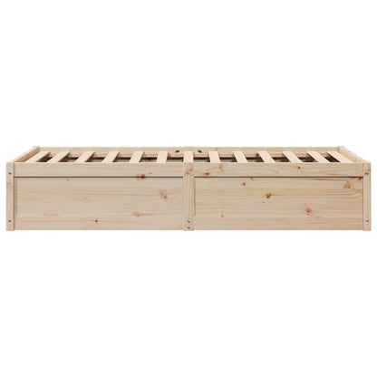Letto senza Materasso 75x190 cm in Legno Massello Pino | homemem39