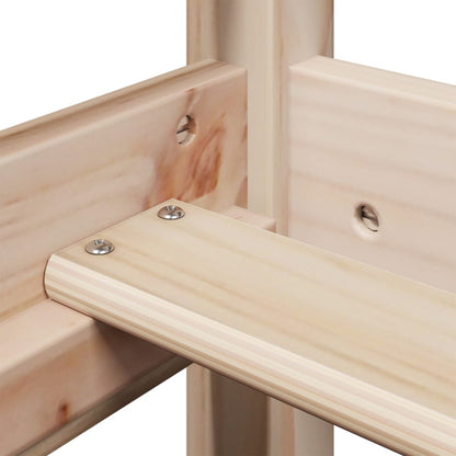 Giroletto senza Materasso 100x200 cm in Legno Massello di Pino - homemem39