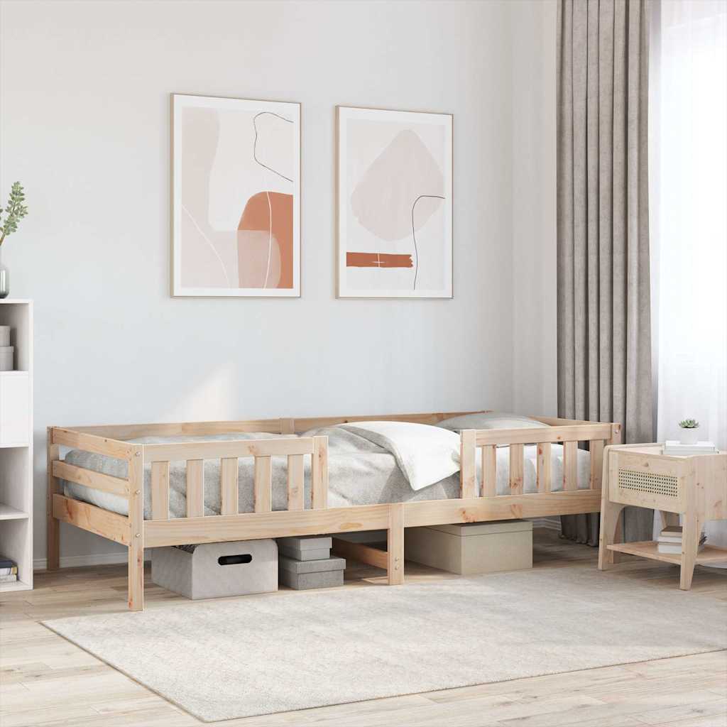 Letto senza Materasso 90x200 cm in Legno Massello di Pino | homemem39