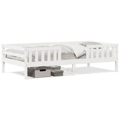 Letto senza Materasso Bianco 90x200 cm Legno Massello di Pino | homemem39