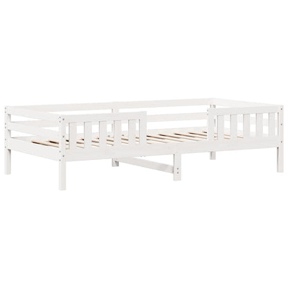 Letto senza Materasso Bianco 90x200 cm Legno Massello di Pino | homemem39