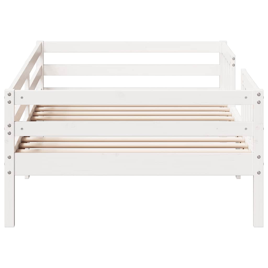 Giroletto senza Materasso Bianco 80x200 cm Legno Massello Pino | homemem39
