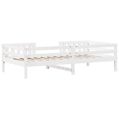 Giroletto senza Materasso Bianco 80x200 cm Legno Massello Pino | homemem39