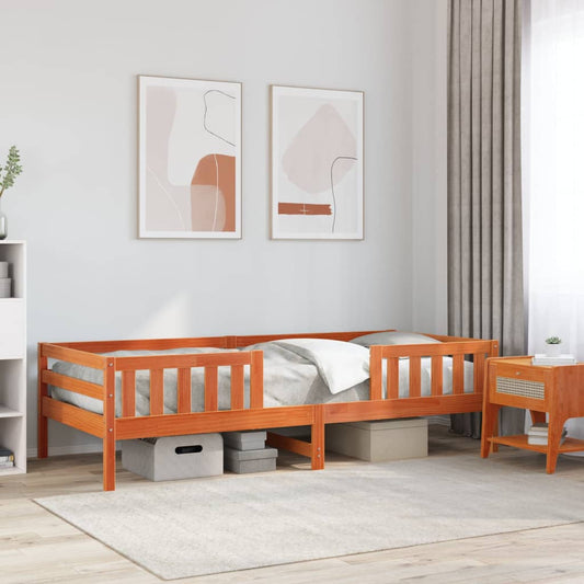 Letto senza Materasso Marrone Cera 80x200 cm Legno di Pino - homemem39