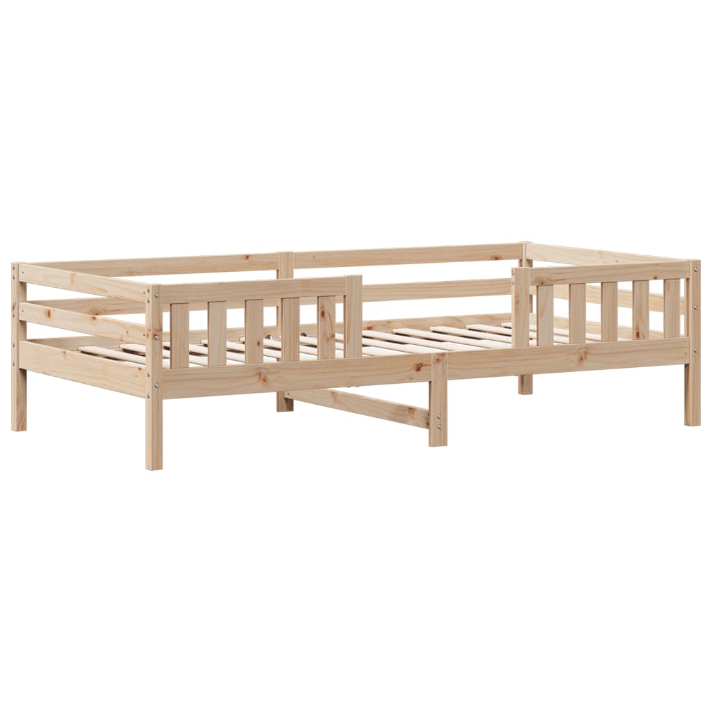 Letto senza Materasso 90x190 cm in Legno Massello di Pino - homemem39