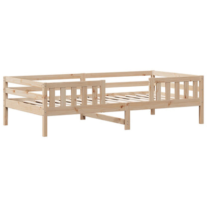 Letto senza Materasso 90x190 cm in Legno Massello di Pino - homemem39