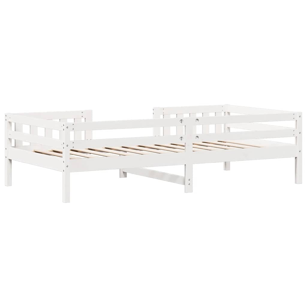 Letto senza Materasso Bianco 90x190 cm in Legno Massello Pino | homemem39