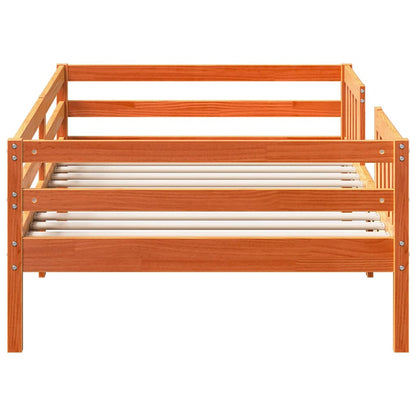 Letto senza Materasso Marrone Cera 90x190 cm in Legno di Pino | homemem39
