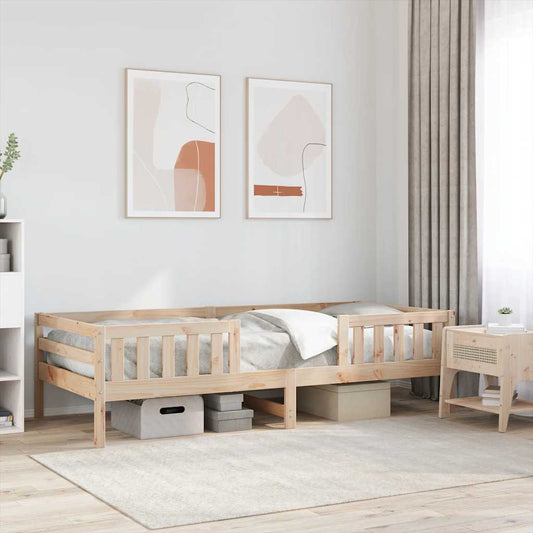 Letto senza Materasso 75x190 cm in Legno Massello Pino | homemem39