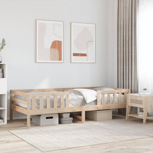 Letto senza Materasso 75x190 cm in Legno Massello Pino - homemem39