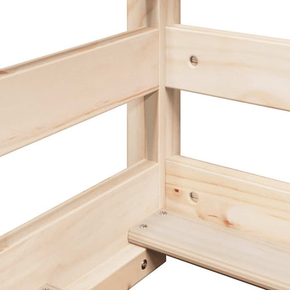 Letto per Bambini con Tetto 100x200 cm Legno Massello di Pino | homemem39