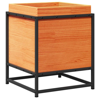 Fioriera Giardino Marrone Cera 40x40x50 cm Legno Massello Pino - homemem39