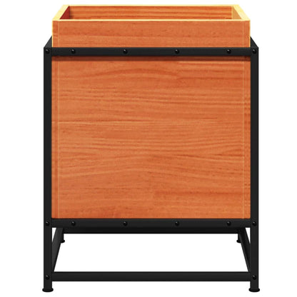 Fioriera Giardino Marrone Cera 40x40x50 cm Legno Massello Pino - homemem39