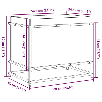 Fioriera da Giardino 60x40x50 cm in Legno di Pino Impregnato - homemem39