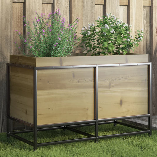 Fioriera da Giardino 80x40x50 cm in Legno di Pino Impregnato - homemem39