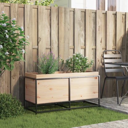 Fioriera da Giardino 100x40x50 cm in Legno Massello di Pino - homemem39