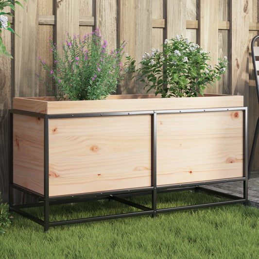 Fioriera da Giardino 100x40x50 cm in Legno Massello di Pino - homemem39