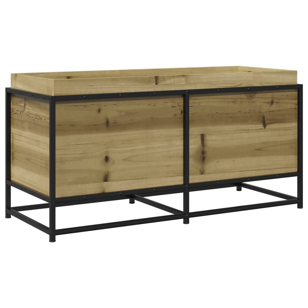 Fioriera da Giardino 100x40x50 cm in Legno di Pino Impregnato - homemem39