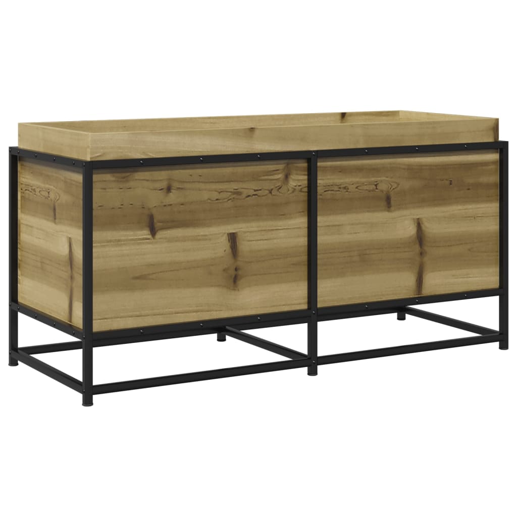 Fioriera da Giardino 100x40x50 cm in Legno di Pino Impregnato - homemem39