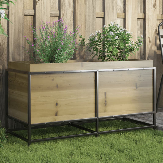 Fioriera da Giardino 100x40x50 cm in Legno di Pino Impregnato - homemem39