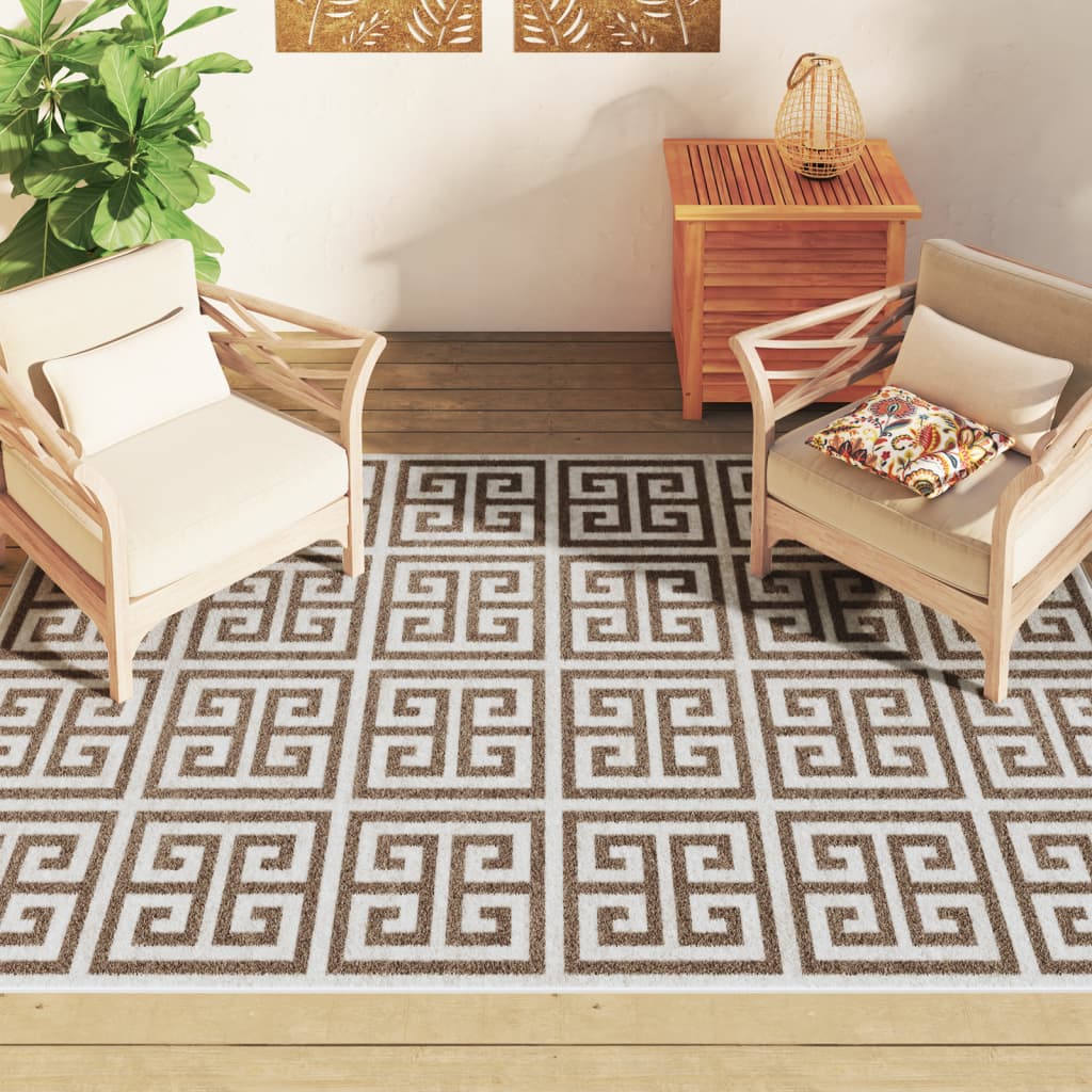 Tappeto a Pelo Corto Multicolore 190x300 cm Interni/Esterni - homemem39